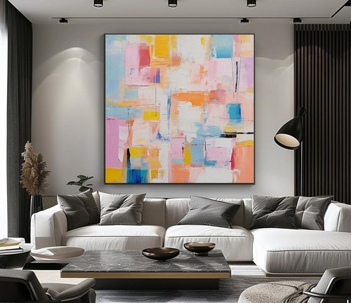 Abstrakt modern kunst acryl - abstrakt,