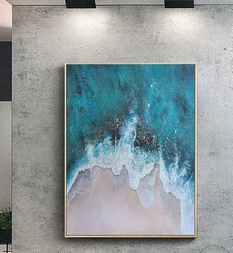 Abstrakt küste meer - küste, gemälde